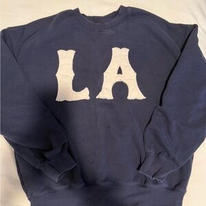 PacSun Dark Blue LA Crewneck Sweater